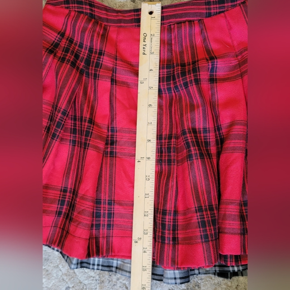 M Bundle Y2K Gothic Grunge Academia Schoolgirl Punk Fairycore Plaid Pleated Mini - Picture 7 of 7